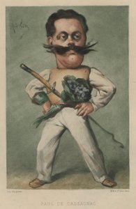 ポール・ド・カサニャック、フランスの政治家およびジャーナリスト 作： Andre Gill